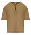 Mm Max Mara Max Mara Fidato Camel Blouse In Brown