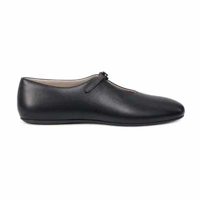 Mm Max Mara Flat Shoes In Black
