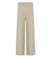 Mm Max Mara Hamburg Beige Knitted Pants In Neutral