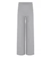 Mm Max Mara Hamburg Grey Knitted Trousers In Gray