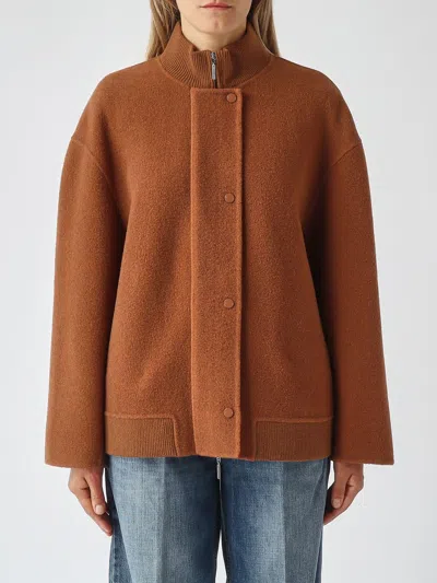 Mm Max Mara Jacket Woman In Brown