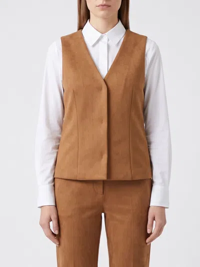Mm Max Mara Jacket Woman Color Hazel In Brown