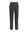Mm Max Mara Jersey Cropped Jeff Trousers In Black