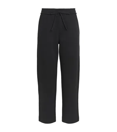 Mm Max Mara Jersey Drawstring Furio Trousers In Black