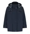 Mm Max Mara Labbro Blue Parka In Blue