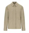 Mm Max Mara Lepre Beige Denim Effect Jacket In Green