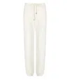 Mm Max Mara Levico White Pants In Animal Print