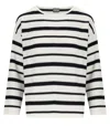 Mm Max Mara Locusta White And Blue Pullover In White