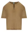 Mm Max Mara Max Mara Fidato Camel Blouse In Brown