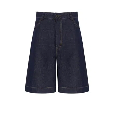 Mm Max Mara Max Mara Weekend Ozono Blue Bermuda Shorts