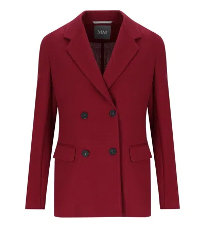 Mm Max Mara Max Mara Weekend Rotondo Red Double-breasted Blazer