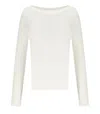 Mm Max Mara Max Mara Svago White Pullover In White