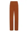 Mm Max Mara Ozono Rust Pants In Multi