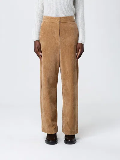 Mm Max Mara Pants  Woman Color Beige In Orange