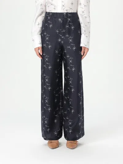 Mm Max Mara Pants  Woman Color Blue In ブルー