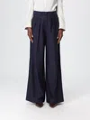 Mm Max Mara Pants  Woman Color Blue In Blue