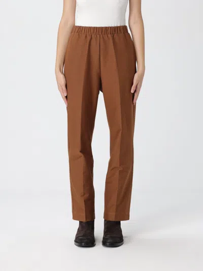 Mm Max Mara Pants  Woman Color Brown