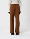 Mm Max Mara Pants  Woman Color Brown In Brown