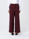 Mm Max Mara Pants  Woman Color Burgundy