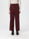 Mm Max Mara Pants  Woman Color Burgundy