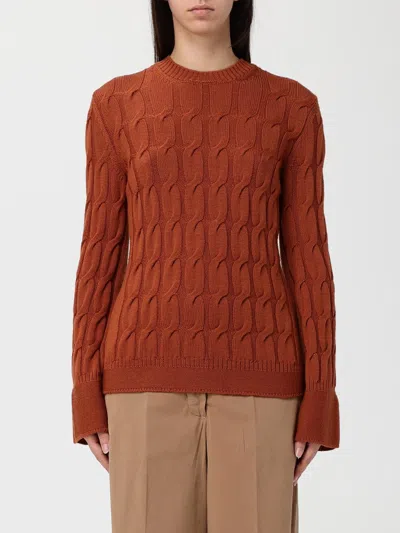 Mm Max Mara Pants  Woman Color Camel In Brown