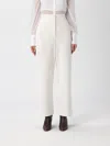 Mm Max Mara Pants  Woman Color Ivory In White
