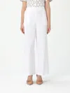Mm Max Mara Pants  Woman Color White In White