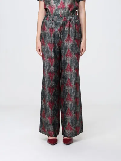 Mm Max Mara Pants Woman In Brown