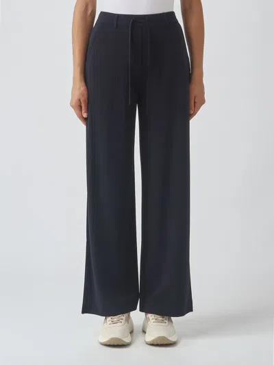 Mm Max Mara Pants Woman Color Navy In Black