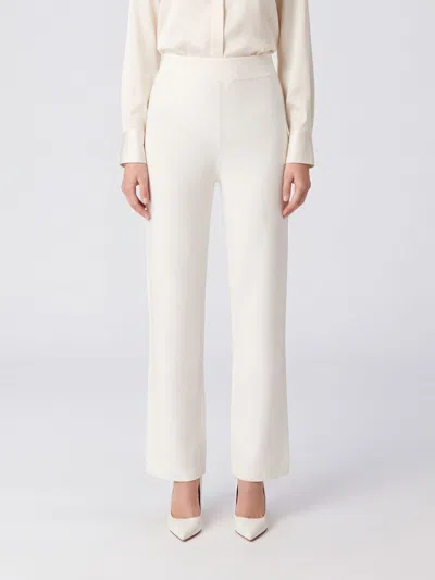 Mm Max Mara Pants Woman Color White