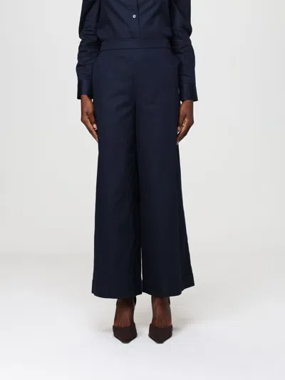 Mm Max Mara Pants Woman  In Blue