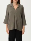 Mm Max Mara Polo Shirt  Woman Color Green In Green