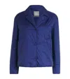 Mm Max Mara Quilted Fronda Jacket In Blue