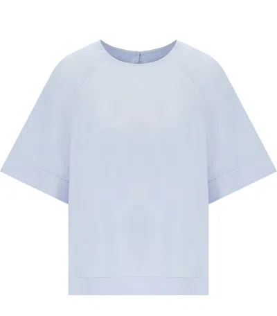 Mm Max Mara Ridente Light Blue Blouse