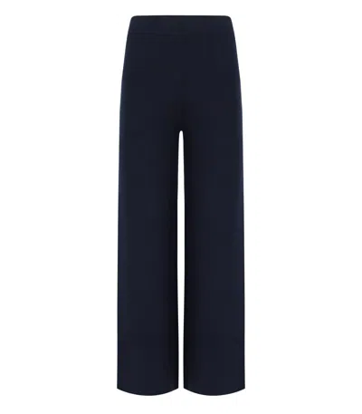 Mm Max Mara Rotondo Blue Trousers
