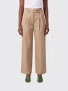 Mm Max Mara Pants  Woman Color Beige In Brown