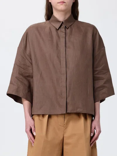 Mm Max Mara シャツ  レディース カラー バーント In Brown