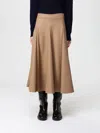Mm Max Mara Skirt  Woman Color Camel In Brown