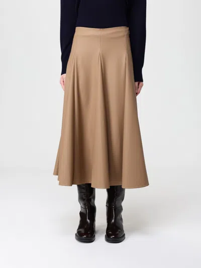 Mm Max Mara Skirt  Woman Color Camel In Brown