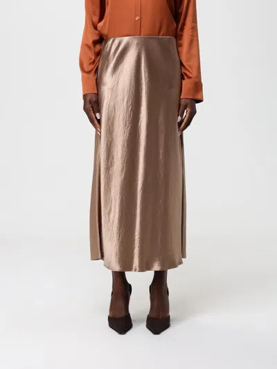 Mm Max Mara Skirt  Woman Color Gold In Brown
