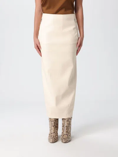 Mm Max Mara Skirt  Woman Color White In Neutral