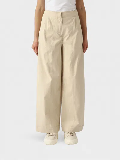 Mm Max Mara Strenna Wide Leg Stretch Cotton Trousers In Black
