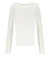 Mm Max Mara Max Mara Svago White Pullover In White