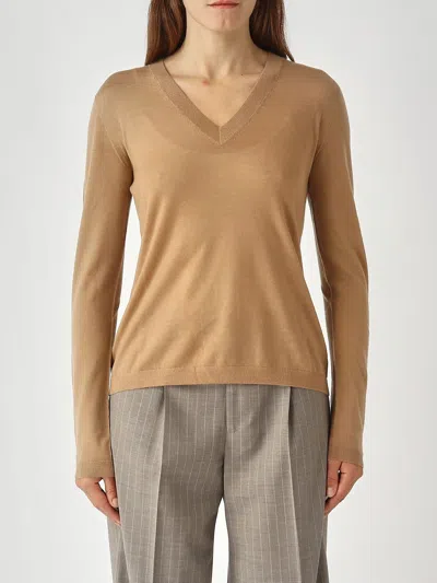 Mm Max Mara Sweater  Woman Color Camel In Brown