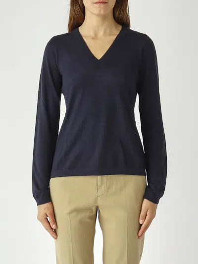 Mm Max Mara Sweater  Woman Color Navy In Blue