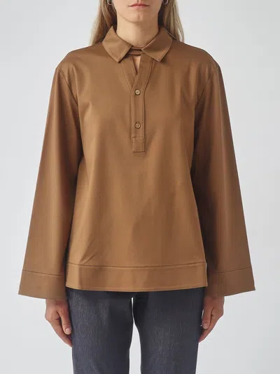 Mm Max Mara Sweater Woman Color Cocoa In Brown