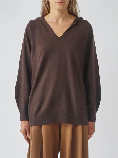 Mm Max Mara Sweater Woman Color Cocoa In Brown