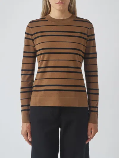 Mm Max Mara Sweater Woman Color Tobacco In Brown