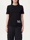 Mm Max Mara T-shirt  Woman Color Black In Black