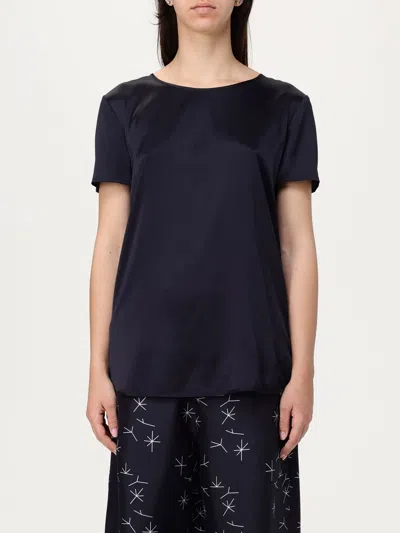 MM MAX MARA T-SHIRT MM MAX MARA WOMAN COLOR BLUE,G87838009